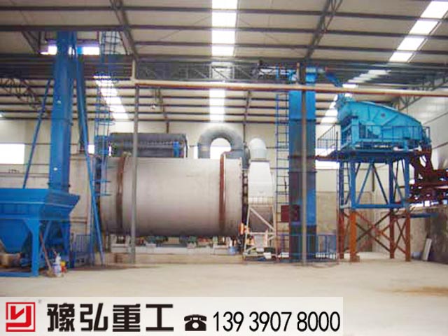 室內回轉烘干機生產現(xiàn)場圖